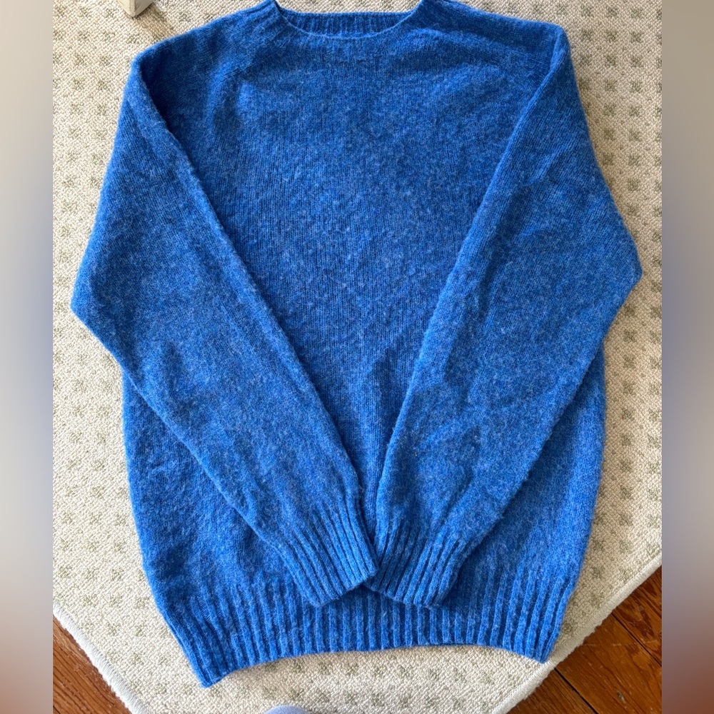 Howlin' Crew Neck Blue Wool Sweater